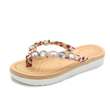 Load image into Gallery viewer, Beaded Flip Flops