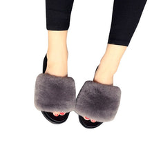Load image into Gallery viewer, Faux Fur Slippers