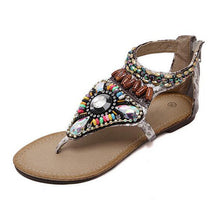 Load image into Gallery viewer, Roman Gladiator Zip Flats