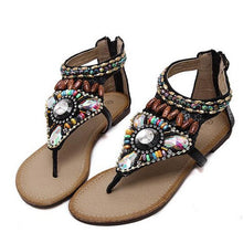 Load image into Gallery viewer, Roman Gladiator Zip Flats