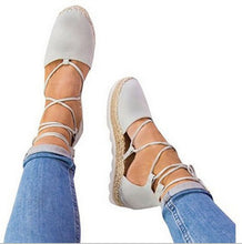 Load image into Gallery viewer, Flat Lace-Up Espadrilles