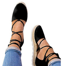 Load image into Gallery viewer, Flat Lace-Up Espadrilles